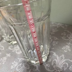 【差し上げます】13㌢長グラス3個セットの画像
