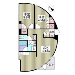💕初月賃料なし、敷金なし、礼金なし、仲介手数なし💕オートロック完...