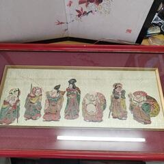 西陣織七福神小型額の画像