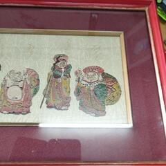西陣織七福神小型額の画像