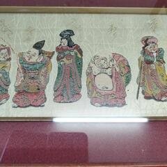 西陣織七福神小型額の画像