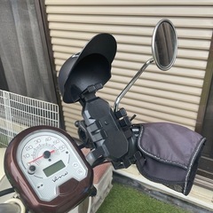 日よけ　雨よけ付きスマホホルダー　バイク　原付　自転車用　の画像