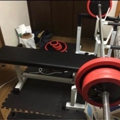 ベンチプレスセットの中古が安い！激安で譲ります・無料で