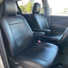 サンルーフ★フリップダウンモニター★革調シートカバー★寒冷地仕様★HKS車高調サスペンション★両側電動パワースライドドア★Bluetoothの画像
