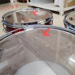 TU【直接引取】YAMAHA　小太鼓　５点　スネアドラム　マーチング用　楽器　打楽器　赤　長期使用品　幼児～小学生用？の画像