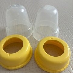 ピジョン　ガラス哺乳瓶200mlと予備キャップセットの画像