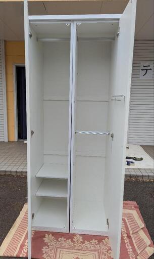 ニトリ　ワードローブ　WISH3 80WR-WH　家具　タンス ニトリ ワードローブ WISH3 80WR-WH 家具 タンス