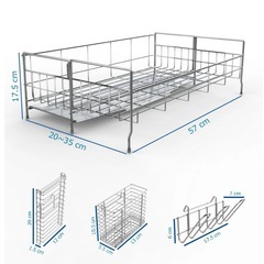 【新品・未使用】水切りカゴ　伸縮式の画像