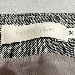 三陽商会フラジール　プリーツ　スカート 巻きスカート風　グレー系　M 38 オフィスの画像