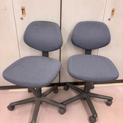 オフィスチェア 中古 グレー2脚