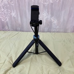 SLIK スマホ三脚 スタンド 軽量 折りたたみ式 ブルーアクセントの画像