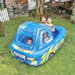 車型でインパクト大！お子さん大喜び★家庭用プール！の画像