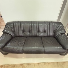 本革3人掛け+2人掛けソファー