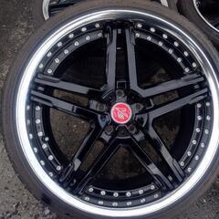 深リム20インチ！WORK VS-RS F8.5J+40 R8.5J+35  ホイールのみの画像