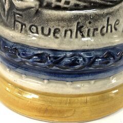 JME079S)ヴィンテージ 観賞用 西ドイツ ビールジョッキ 置物 セラミック ヨーロッパ 輸入品【取りに来られる方限定】の画像