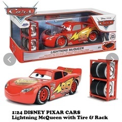 【新品未開封】カーズ　マックイーン1:24サイズのダイキャストメタル製ミニカーの画像