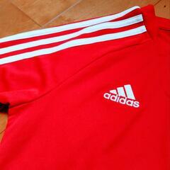 adidas サッカーシャツ アディダス ソックス 靴下 150 赤 キッズの画像