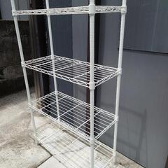 【決まりました】☆スチールラック 4段 ホワイトの画像