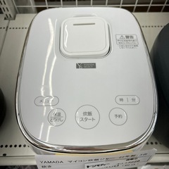 リユースのサカイ東金店 YAMADA マイコン炊飯ジャー 22年製 ３合炊き ※扉ヒビあり TJ13226の画像