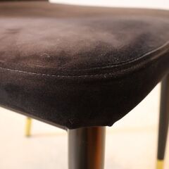 NOCE(ノーチェ)よりチェアSDR3100 2脚セットです。光沢のあるベルベット調の張地が華やかな空間を演出してくれるモダンなダイニングチェアはアーバンスタイルにオススメです♪ の画像