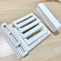 【週末限定お値下げ】【美品】ニトリ 洗面台下収納 伸縮フリーラック (幅46～75cm)の画像