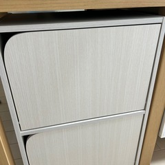 ニトリ Nクリック 連結できる2段×2個 扉付き