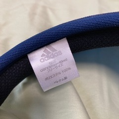 adidas アディダス サンバイザー 日除け帽子 ネイビー フリーサイズの画像