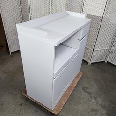 【売約済み】LOWYA キッチンボード 幅90cm ホワイトの画像