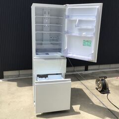 358 【3ヶ月保証】三菱 ノンフロン冷凍冷蔵庫 MR-CD41F-W 405L 3ドア 2021年製 冷蔵庫 大型 ホワイト 家電の画像