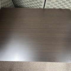 コメリ 折りたたみローテーブル ブラウンの画像