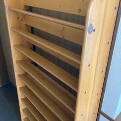 【中古美品】通販生活 木製CDラックの画像