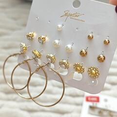 ZARA、h&mピアスセット 未使用分の画像