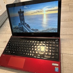 【取引相手決定】ジャンク扱い NECノートPC +アダプター　PC-LS700TSR／動作遅め・バッテリー弱の画像