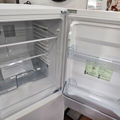 リサイクルショップどりーむ天保山店　No3444　２ドア冷蔵庫　ツインバード　2020年製　容量110L　冷凍室は横とびらタイプです♪の画像