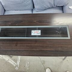 リサイクルショップどりーむ天保山店　No3403　ガラステーブル　ハイテーブル　※シール跡ありの画像