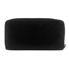 ルイヴィトン LOUIS VUITTON 長財布 モノグラムアンプラント ジッピーウォレット ラウンドファスナー M61864 ブラックの画像
