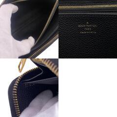 ルイヴィトン LOUIS VUITTON 長財布 モノグラムアンプラント ジッピーウォレット ラウンドファスナー M61864 ブラックの画像