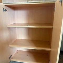 木製キャビネット　書庫　本棚　ショーケース の画像