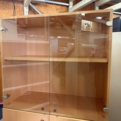 木製キャビネット　書庫　本棚　ショーケース の画像