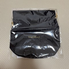 非売品　マキアージュ　オリジナル巾着ポーチ　ブラックの画像