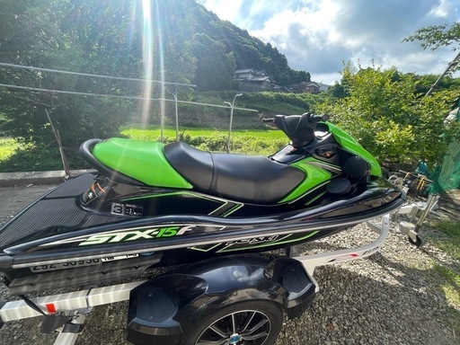 カワサキ STX-15F 2014年モデル 令和3年登録ソレックストレーラー付 Kawasaki STX-15F 2015年軽トレーラー付 (よしだ) 武雄の