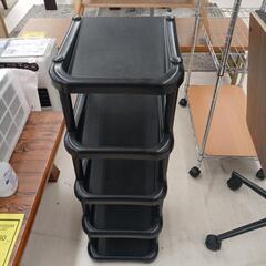 ★ジモティー割あり★シューズラック　BK　高さ(H)84×幅 (W)27.5× 奥行(D)30.5(cm)の画像