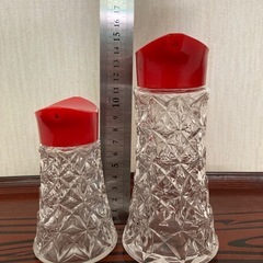 お値下げ【昭和　レトロ】 ガラス　醤油差し　2個の画像
