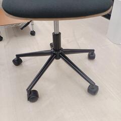 ★ジモティー割あり★ホームブロンコ　デザインチェア　BK　※使用感あり　高さ(H)78.5～85（座面まで36～46）×幅 (W)46× 奥行(D)55(cm)の画像