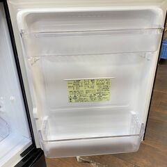 ジ279/ SHARP シャープ SJ-BK14Y-B 冷蔵庫 単身用 冷蔵冷凍庫 137L 2014年製 ブラック 黒の画像