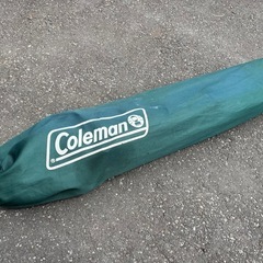 お値下げ！　Coleman コールマン アームチェアⅡ グリーン ダブル ドリンクホルダー付 キャンピングチェア  折りたたみ椅子 イス アウトドア キャンプ BBQ 釣り 中古品 ③の画像