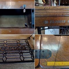 PEACOCK レトロ ミシン台 ミシン台のみ ミシン無し 作業台に　/MJ-1222 2F の画像
