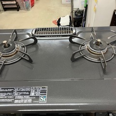 I 2507-299 パロマ ガステーブル LPガス PA-S42B-R 2019年製 通電確認済み キズ 汚れありの画像