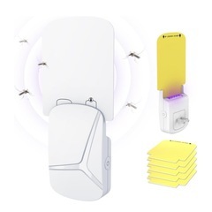 コバエ取り 粘着捕虫器 UV光源誘引式 LED 蚊取り器の画像