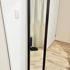 全身鏡　姿見　ウォールナット